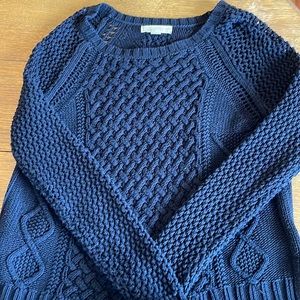 Michael Kors cable knit black sweater, size medium